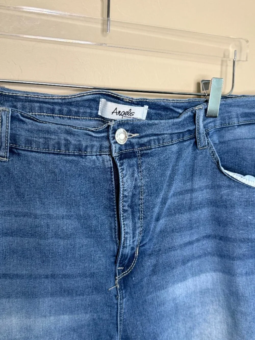 Angel Cuffed Long Bermuda Shorts Size 22W #76